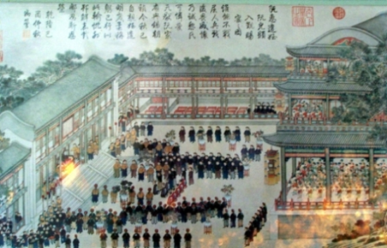 Sứ bộ Tây Sơn đến triều đình Nhà Thanh. Nguồn