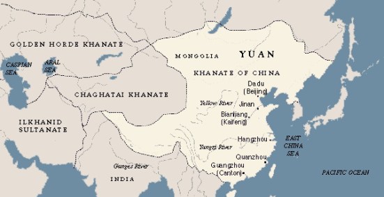 yuan dynasty map
