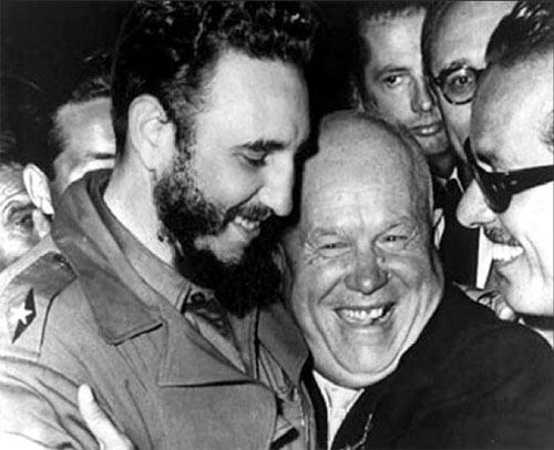 Lãnh tụ Cuba, Fidel Castro và nhà lãnh đạo Liên Xô Nikita Khrushchev