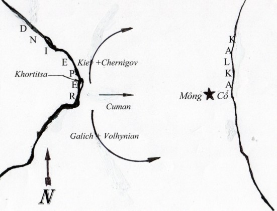 Bản đồ hành quân của lien hiệp Nga