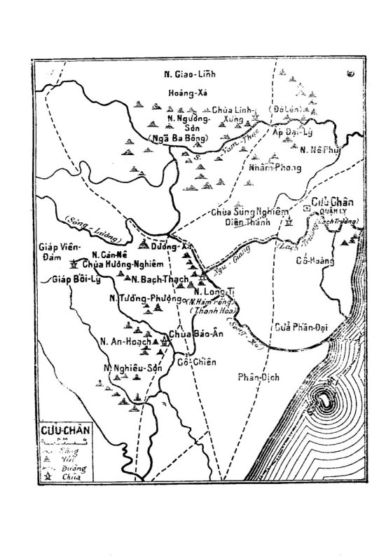 Bản-đồ IV. Trấn Thanh-hóa đời Lý