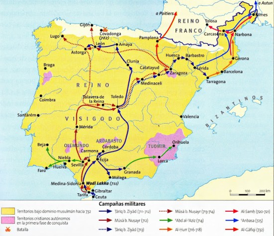 Các chiến dịch Hồi giáo ở Tây Ban Nha và miền Nam Pháp