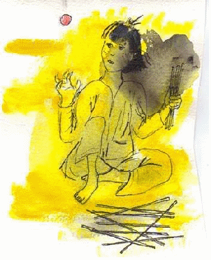 Chơi thẻ chuyền-tranh Võ Đình