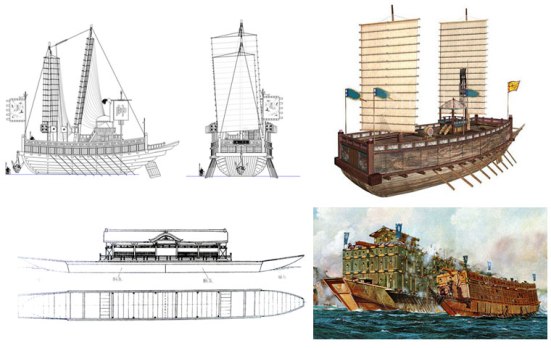 Hình minh họa tầu chiến lớp Atakebune 