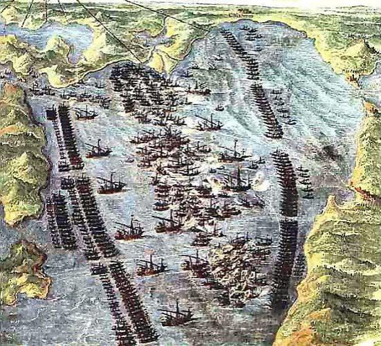 Trận Lepanto - Bức tranh đang được lưu giữ tại Bảo tàng của Vatican