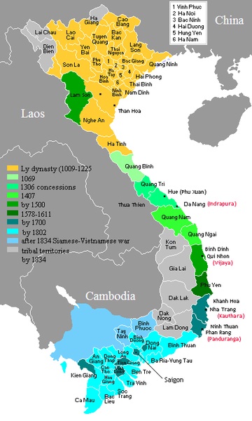 Bản đồ (chỉ có tính minh họa) lãnh thổ qua các thời kỳ- nguồn: Wikipedia