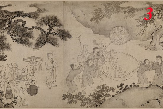 Trần Nhân Tông trong tranh Trúc Lâm Đại sĩ xuất sơn đồ