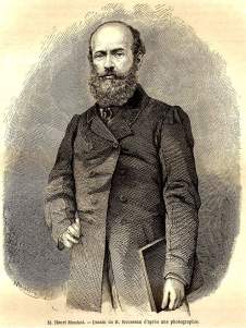 Chân dung nhà thám hiểm Henri Mouhot do ông H Rousseau họa lại từ ảnh chụp. (Wikipedia)