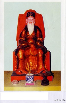 Ảnh 2:tượng Đặng Tiến Giản tại chùa Thủy Lâm (Lương Xá-Chương Mỹ)