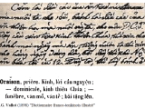 Tiếng Việt từ thời Linh mục de Rhodes: Kinh Lạy Cha (phần&nbsp;5A)