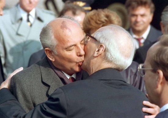 Gorbachev and  Honecker
