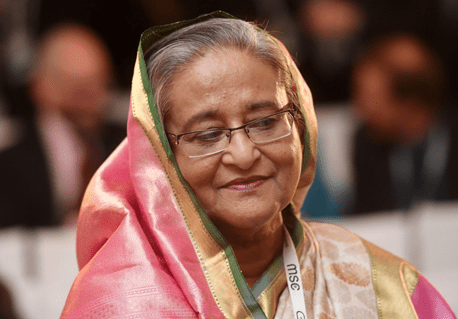 Tổng thống Bangladesh Sheikh Hasina đang thực hiện một hành động cân bằng địa chính trị khéo léo. Ảnh: Diễn đàn AFP/Tobias Hase